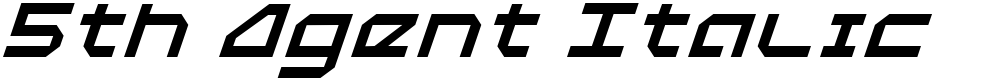 5th Agent Italic