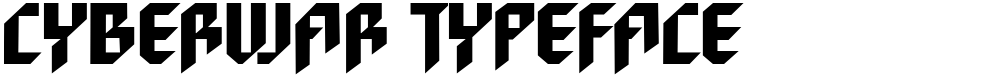 Cyberwar Typeface