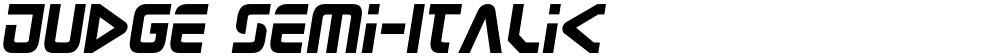 Judge Semi-Italic