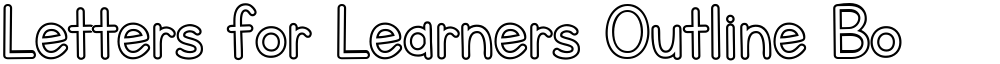 Letters for Learners Outline Bo