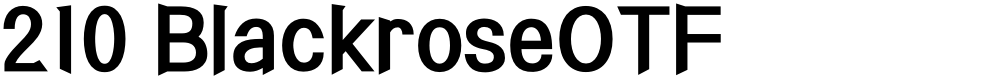 210 BlackroseOTF