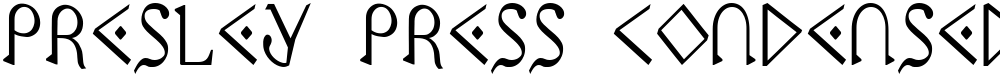 Presley Press Condensed