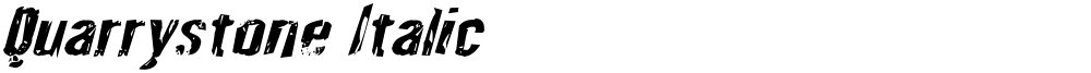 Quarrystone Italic