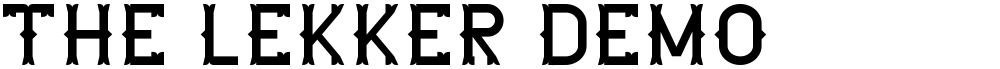 The Lekker DEMO