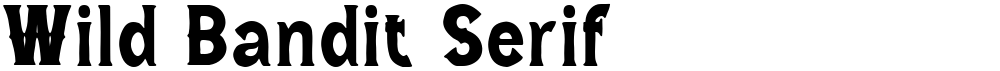 Wild Bandit Serif