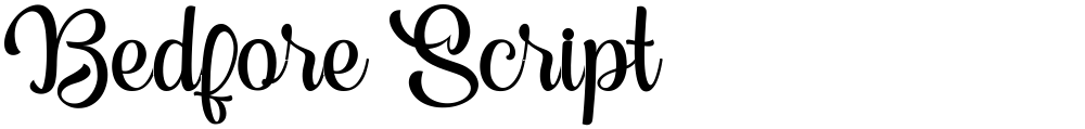 Bedfore Script