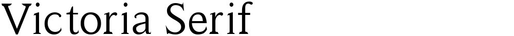 Victoria Serif