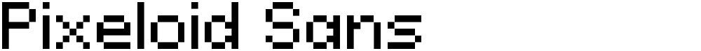 Pixeloid Sans