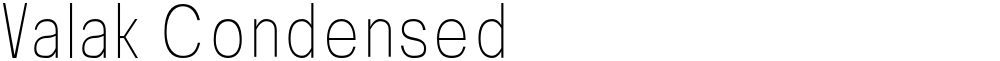 Valak Condensed