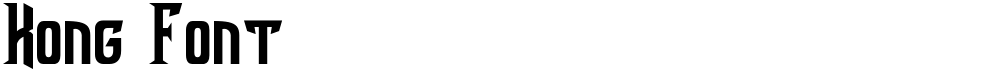 Kong Font