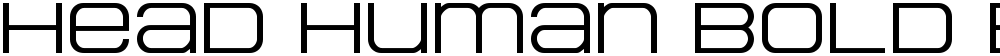 Head Human Bold Expanded