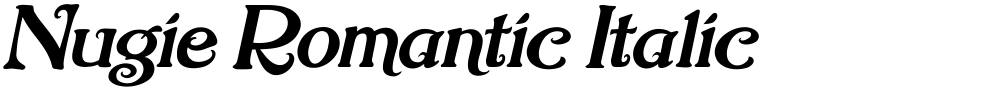 Nugie Romantic Italic