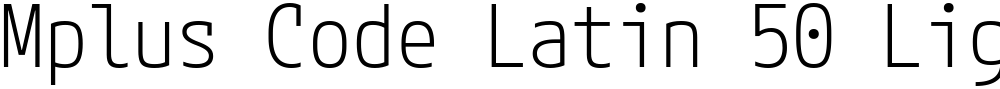 Mplus Code Latin 50 Light