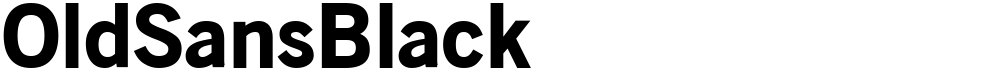 OldSansBlack