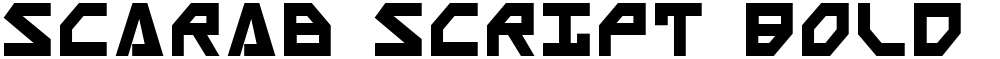 Scarab Script Bold