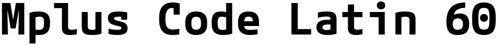 Mplus Code Latin 60
