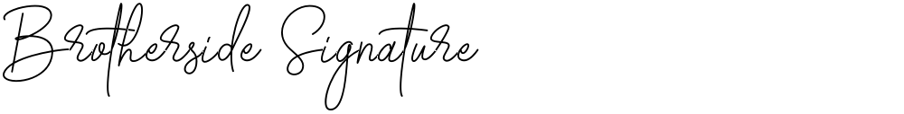 Brotherside Signature