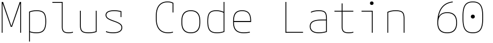 Mplus Code Latin 60 Thin
