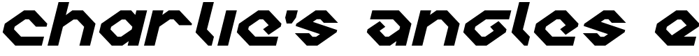 Charlie's Angles Expanded Italic