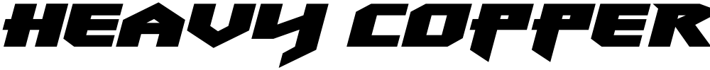 Heavy Copper Expanded Italic