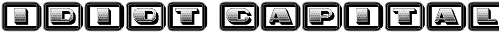 Idiot Capitals Gradient Filled