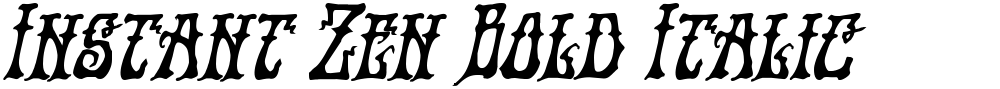 Instant Zen Bold Italic