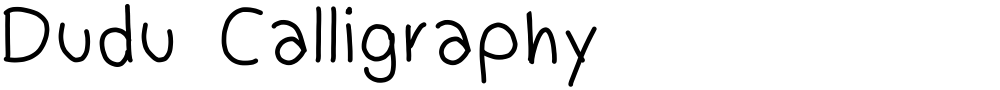 Dudu Calligraphy