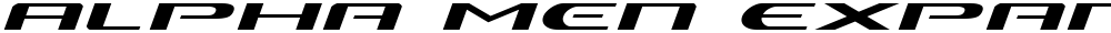 Alpha Men Expanded Italic