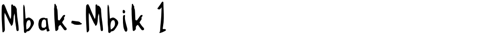 Mbak-Mbik 1