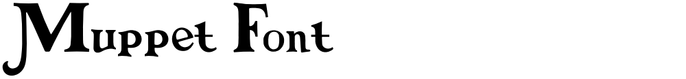 Muppet Font