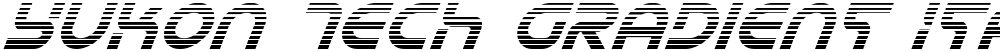 Yukon Tech Gradient Italic