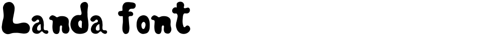 Landa font