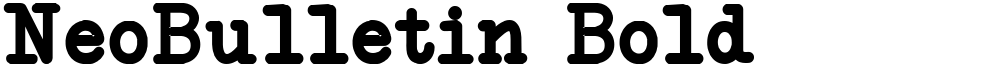 NeoBulletin Bold