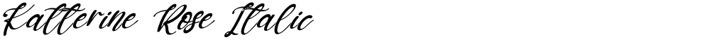 Katterine Rose Italic