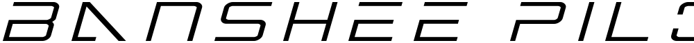 Banshee Pilot Title Italic