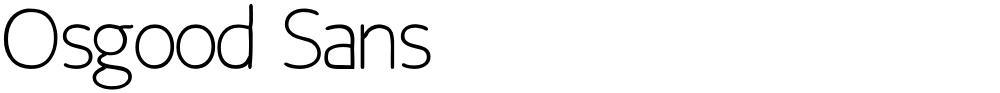 Osgood Sans