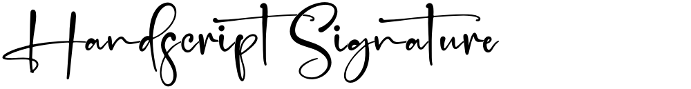 Handscript Signature