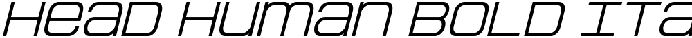 Head Human Bold Italic