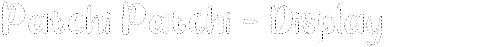 Patchi Patchi - Display