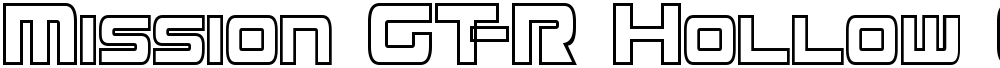 Mission GT-R Hollow Condensed