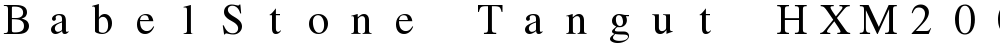 BabelStone Tangut HXM2004