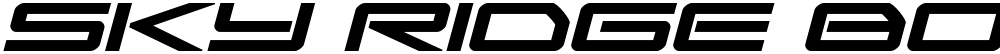 Sky Ridge Bold Expanded Italic