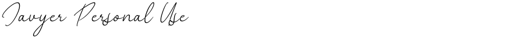 Javyer Personal Use