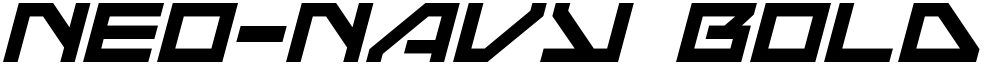 Neo-Navy Bold Italic