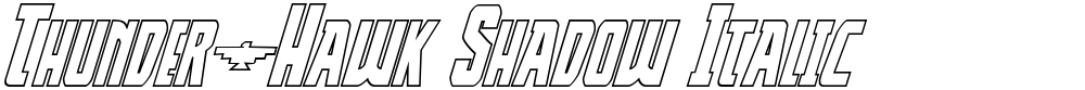 Thunder-Hawk Shadow Italic