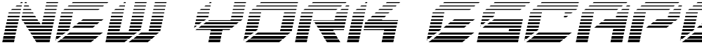 New York Escape Gradient Italic