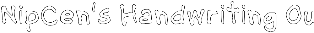 NipCen's Handwriting Outline