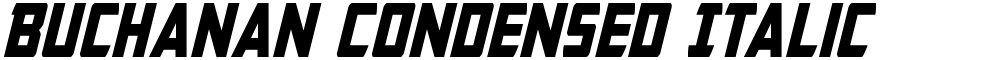 Buchanan Condensed Italic