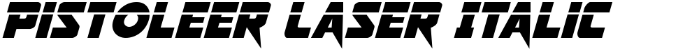 Pistoleer Laser Italic