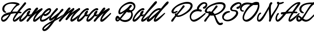 Honeymoon Bold PERSONAL USE